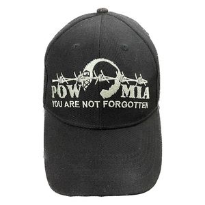 POW MIA You Are Not Forgotten Velcro back Baseball Cap OSFM